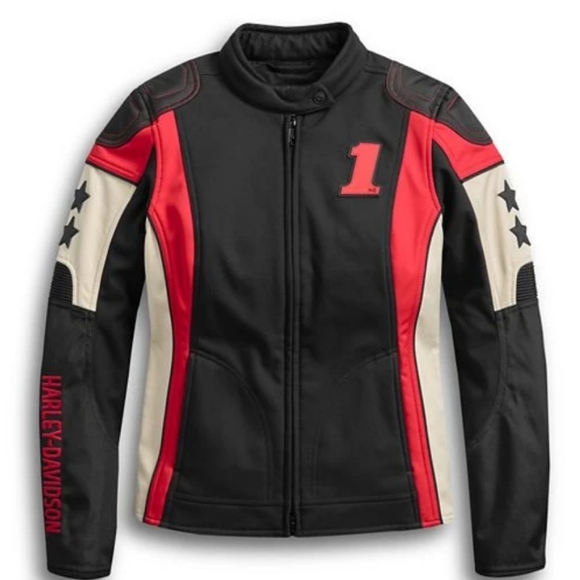 HARLEY DAVIDSON WOMAN WINDPROOF RIDING JACKET - Picture 2 of 4